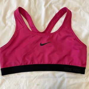 Nike pro sports bra, pink